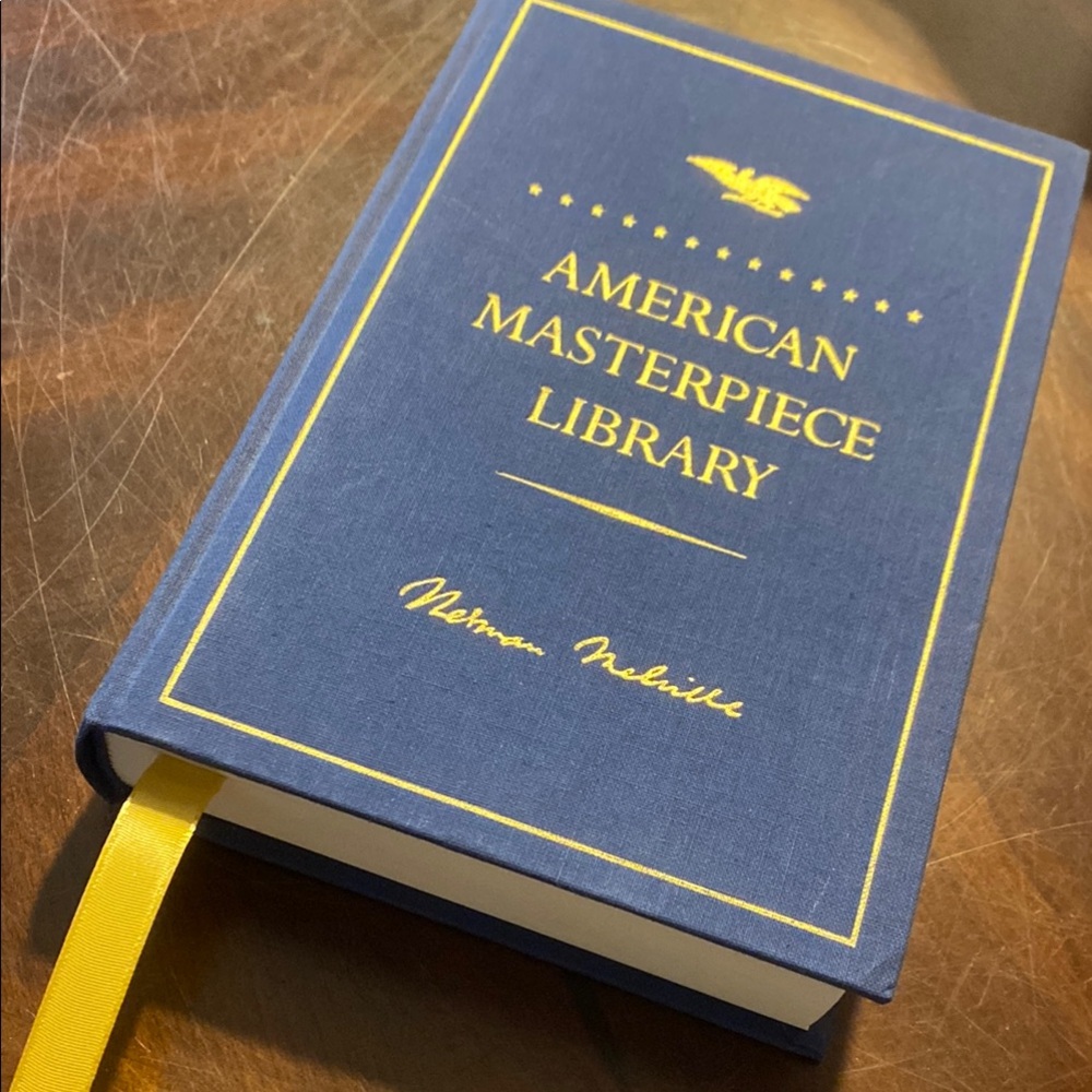 Moly Dick by Herman Melville Hardcover Classic with Yellow Accents